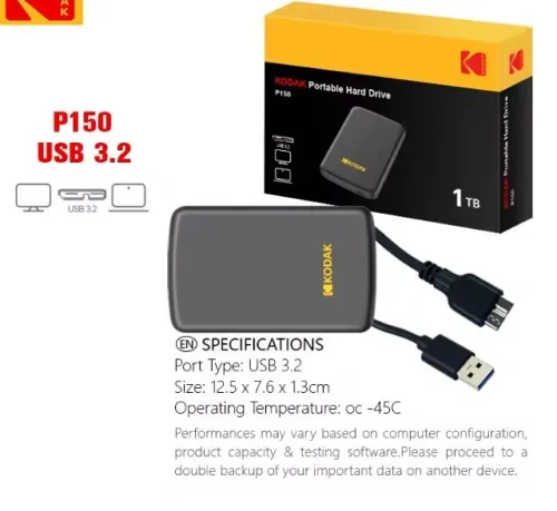 SSD Kodak EXTERN 1 TB / USB 3.2 .. 3.0
