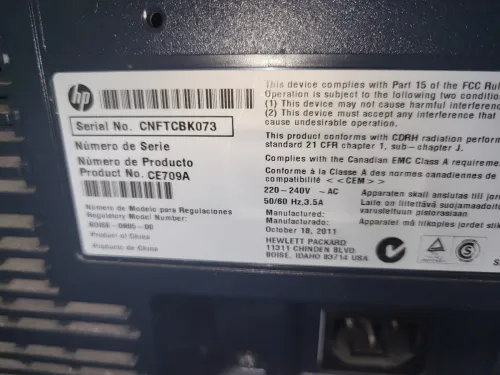 HP Color Laserjet CP5525