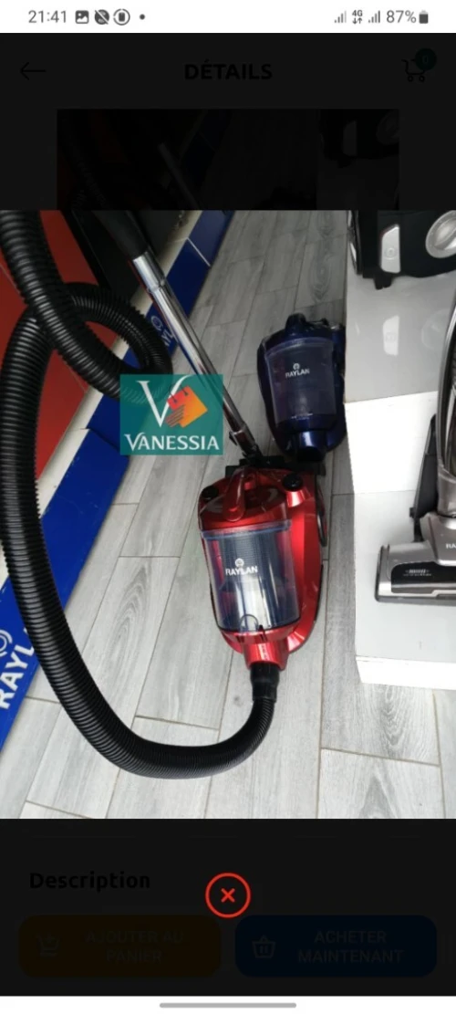 Aspirateur marque raylan
