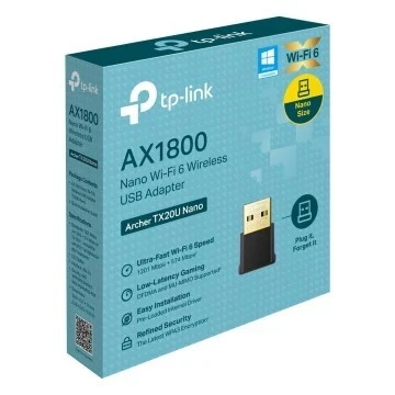 CLÉ WI-FI 6 USB TP-LINK ARCHER TX20U NANO AX1800 DOUBLE BANDE