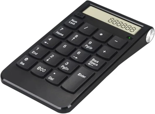  Mini-Clavier Numérique Wireless, Rechargable +USB avec Afficher
