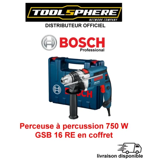 Perceuse à percussion GSB 16 RE Professionnel BOSCH 