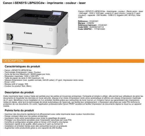 Canon i-SENSYS LBP623Cdw