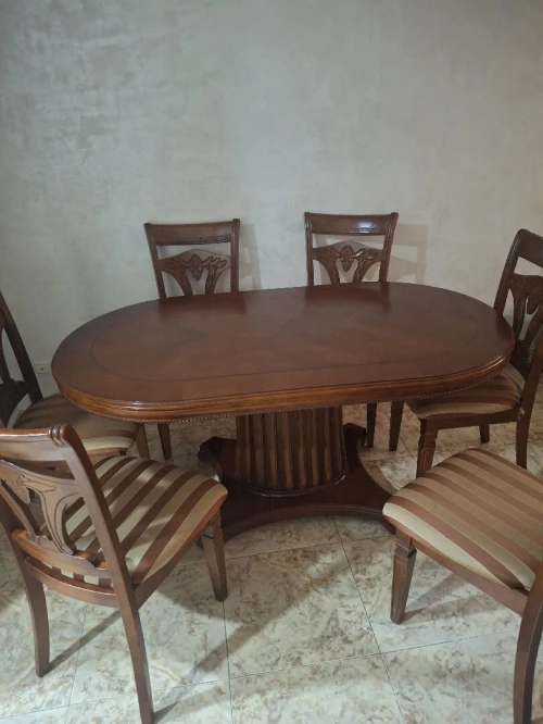 Vente table à manger hêtre avec 6 chaises