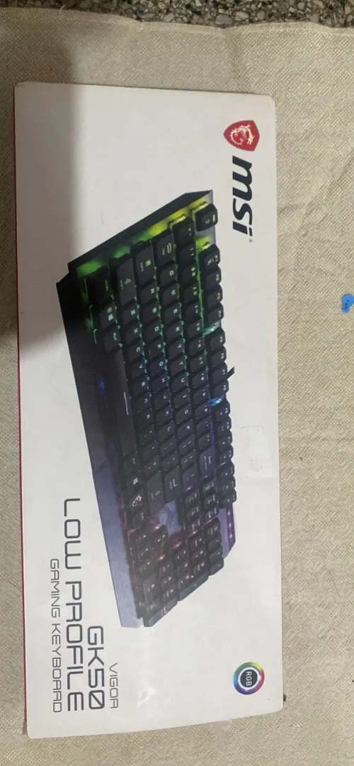 MSI Vigor GK50 Low Profile RGB Gaming Keyboard 