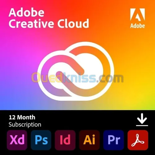 Adobe Creative Cloud 01 An Abonnement officiel 