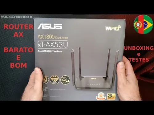 ROUTEUR ASUS DUAL BAND RT-AX53U WIFI6 AX1800 GIGABIT PORTS NEUF SOUS EMBALLAGE