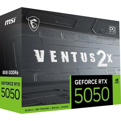 CARTE GRAPHIQUE MSI VENTUS 2X RTX 5050 8GB DDR6 NEUF SOUS EMBALLAGE