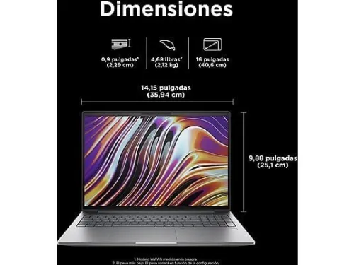STATION DE TRAVAIL MOBILE HP ZBOOK POWER 16 G11 RYZEN 9-8945HS / DDR5 64GB / SSD 1TB / NVEDIA RTX 2000ADA 8GB ECRAN 16"