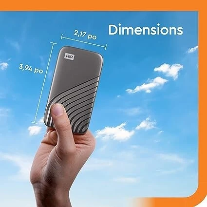Disque SSD Externe WD My Passport SSD 500GB Disque SSD Externe NEUF SOUS EMBALLAGE