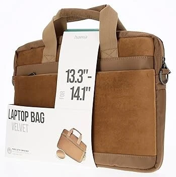 SACOCHE LAPTOP HAMA 13.3" / 14,1" VELVET MARRON