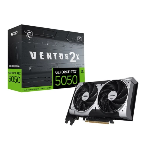 CARTE GRAPHIQUE MSI VENTUS 2X RTX 5050 8GB DDR6 NEUF SOUS EMBALLAGE