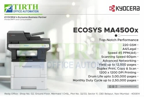 IMPRIMANTE PHOTOCOPIEUSE MULTIFONCTION Kyocera ECOSYS MA4500x NEUF SOUS EMBALLAGE