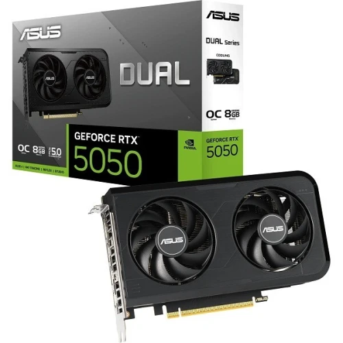 CARTE GRAPHIQUE ASUS DUAL GeForce RTX 5050 8GB GDDR6 OC Edition Neuf Sous Emballage
