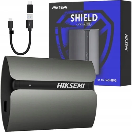 SSD Externe HIKSEMI SHIELD T300S 1TB, USB 3.1 Type C, Jusqu'à 560 M/s