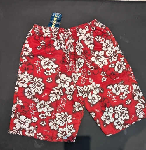 Short Hawaïen rouge de Londres (UK)