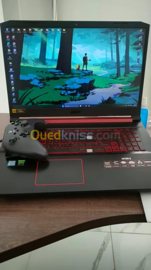 Acer Nitro 5 Gaming Laptop (RTX 2060, i5-9300H, 16GB RAM, SSD) + Xbox Controller + Cooling Pad