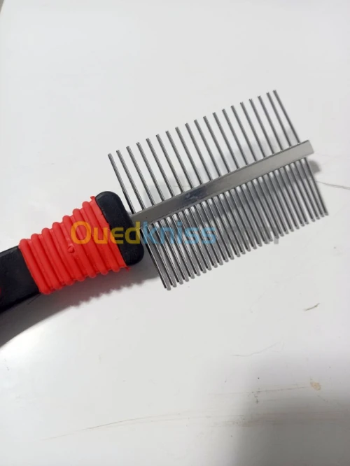 Brosse double de toilettage pour chien en métal فرشاة مزدوجة للكلاب