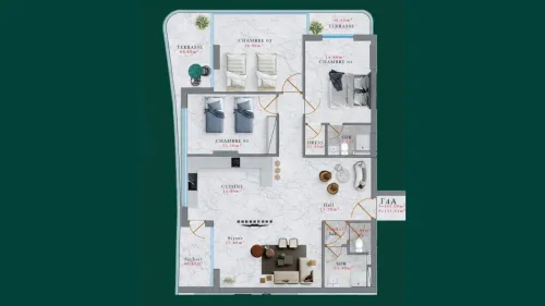 Vente Appartement F4 Mostaganem Mostaganem