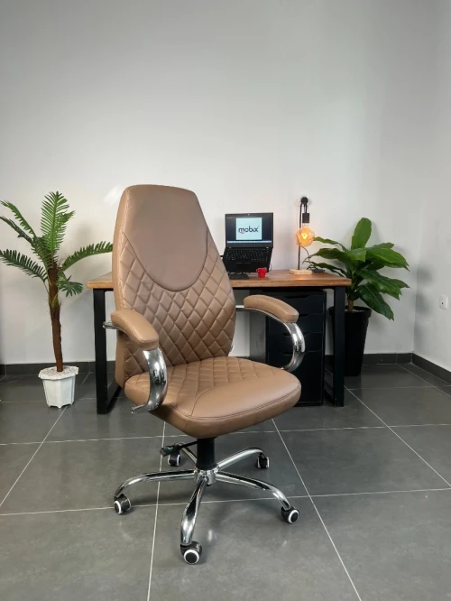 Chaise de bureau fauteuil LOSANGE simili cuir marque Mobix dz