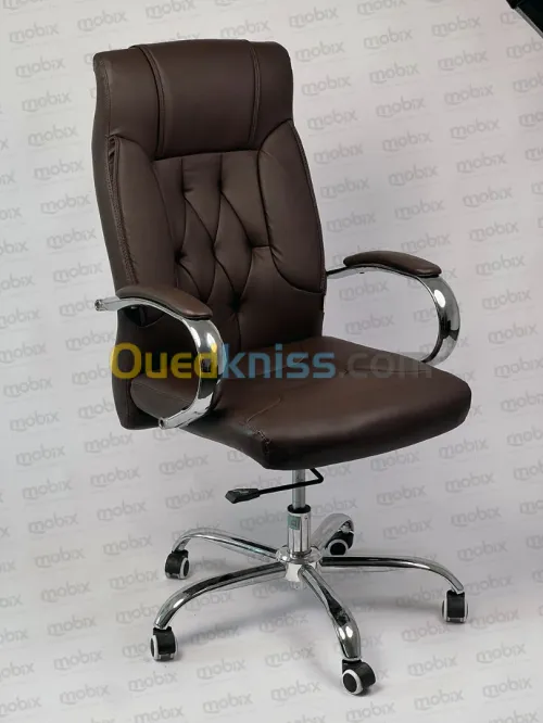 CHAISE BUREAU fauteil PDG Modèle CIRTA Marron café De La Marque MOBIX-DZ