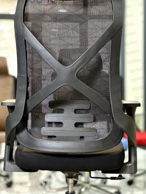 Chaise bureau ergonomique opérateur ONDA structure noir de la marque MOBIX-DZ