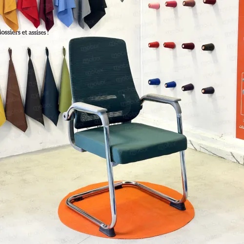 Chaise de bureau visiteur STRADA vert de la marque Mobix dz
