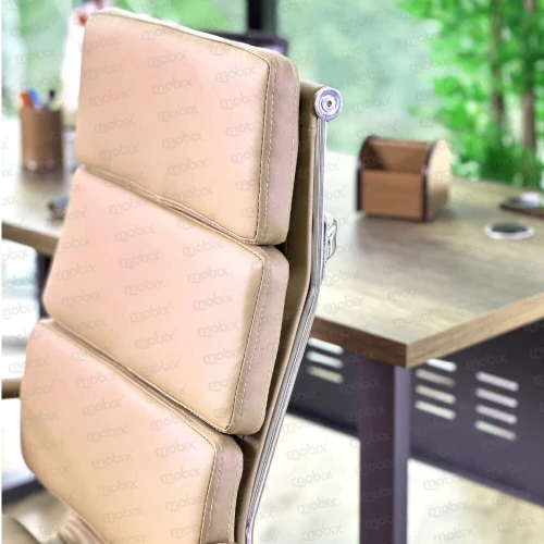 Chaise de direction AURA opérateur beige de la marque Mobix dz