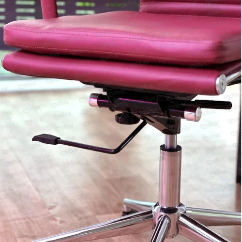 Chaise de direction AURA opérateur bordeau de la marque Mobix dz