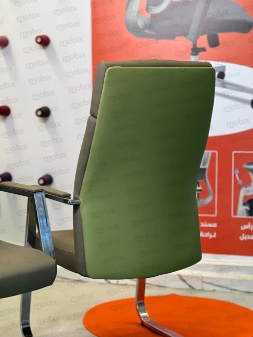 Chaise AKAR DUO visiteur simili cuir double dace de la marque Mobix dz