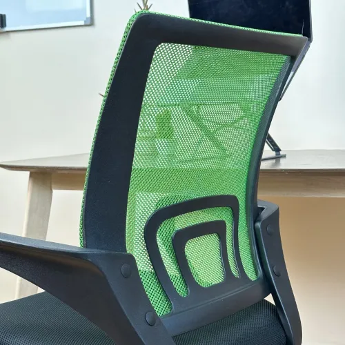 Chaise opérateur filet couleur vert ergonomique Mobix dz