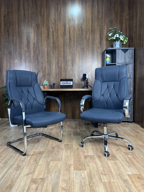 Chaise CIRTA opérateur PDG en simili cuir de la marque Mobix dz