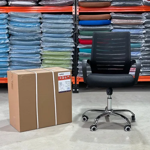 Chaise bureau opérateur VECELO assise Noir Mobix dz