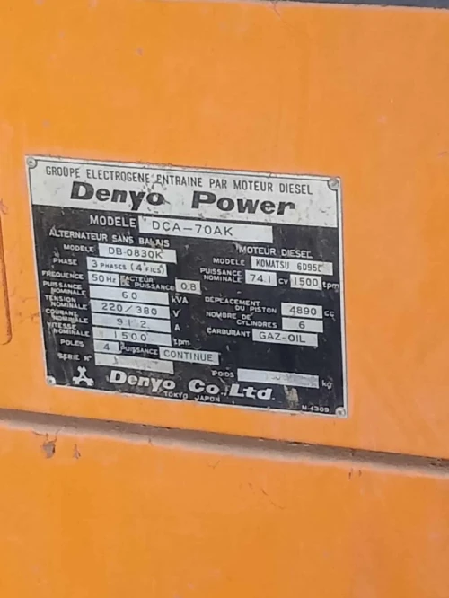 Groupe électrogène diesel
