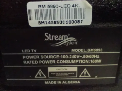 téléviseur (en panne) Stream LED 4K 58"P cadre en aluminium