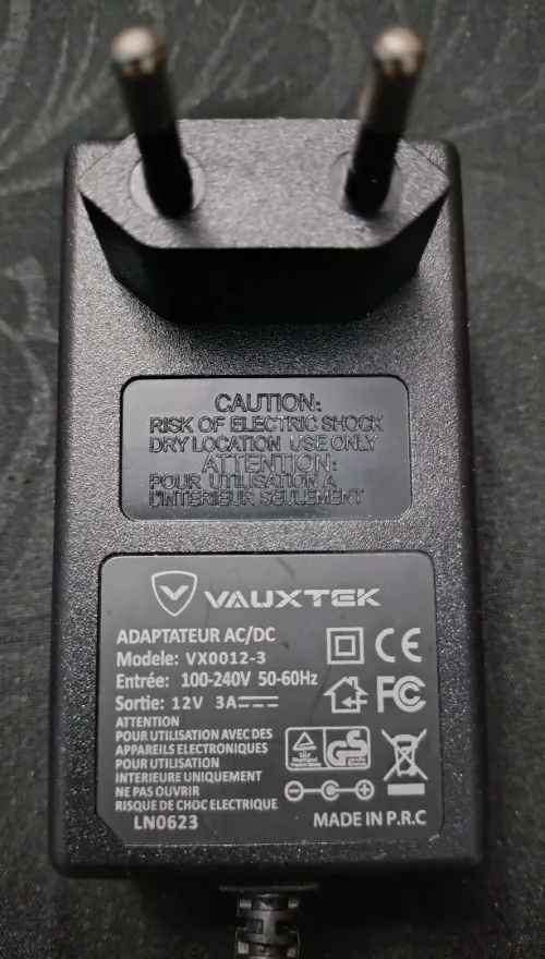 Adaptateur Secteur VAUXTEK Original AC/DC 12V 3A