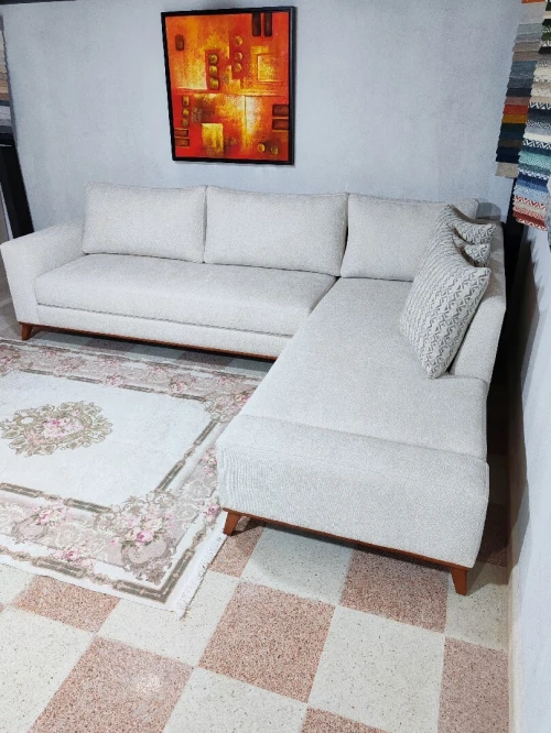Salon d'angle scandinave 