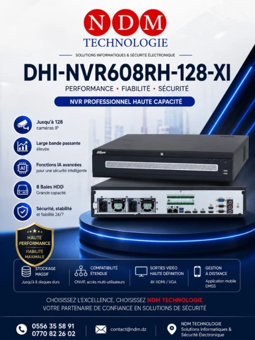 NVR DAHUA DHI-NVR608RH-128-XI