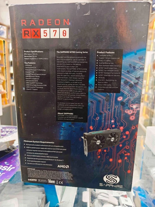 Sapphire Nitro+AMD Radeon Rx 570 4gb oc ed GDDR5
