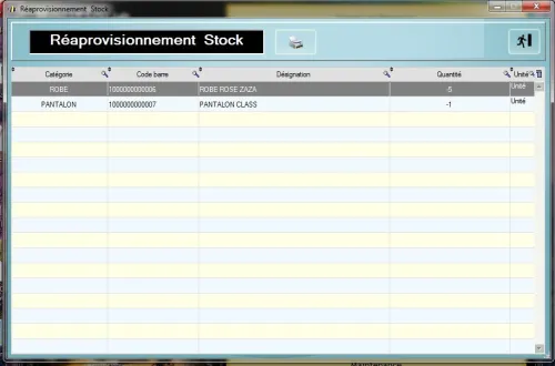 LOGICIEL GESTION VENTE ET GESTION DU STOCKS