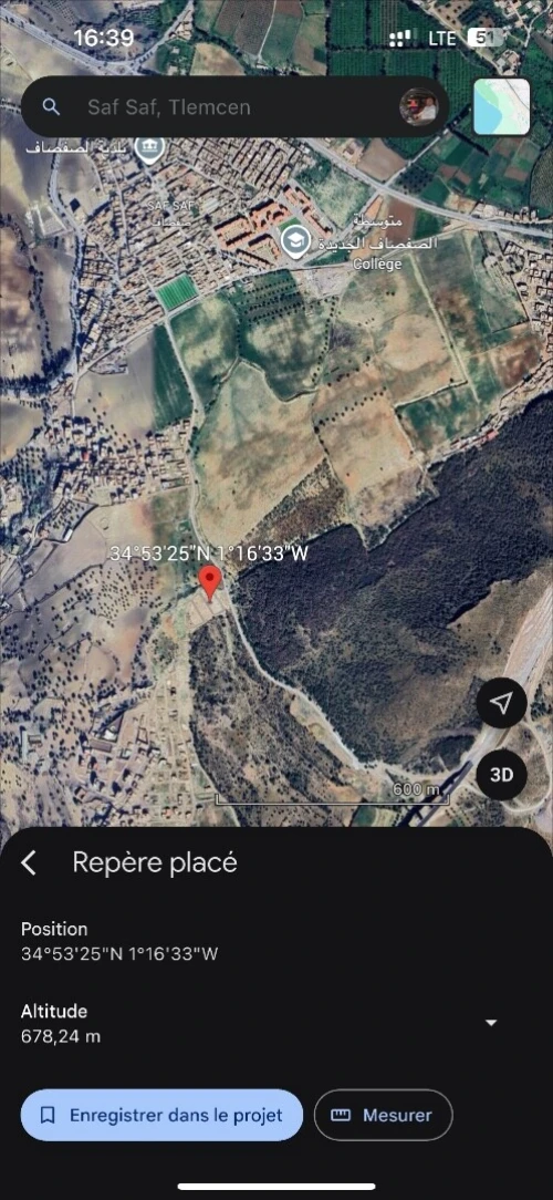 Vente Terrain Tlemcen Tlemcen