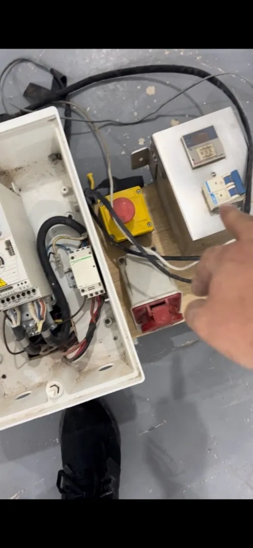 Mélangeur horizontal avec bain marie avec moteur réducteur et commande variateur ABB 