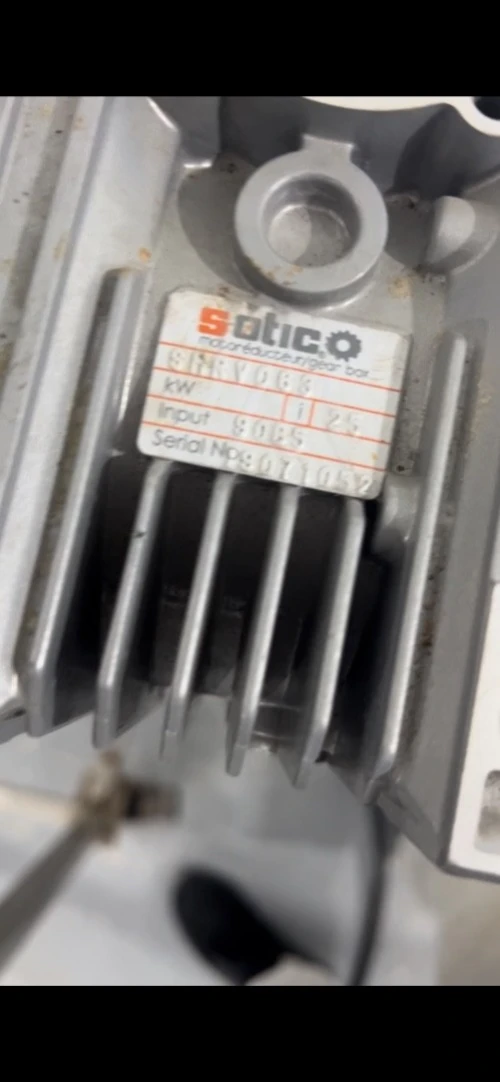 Mélangeur horizontal avec bain marie avec moteur réducteur et commande variateur ABB 