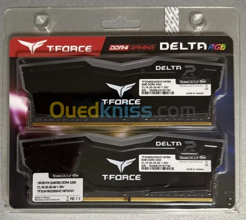 Team T-Force Delta RGB 16GB (2 x 8GB) 288-Pin PC RAM DDR4 3