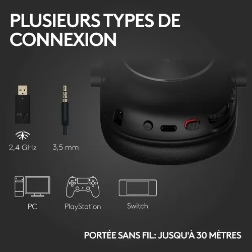 Logitech G Pro X 2 Lightspeed (Noir)