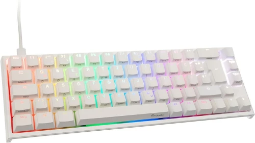 Ducky One 2 SF Gaming Keyboard, MX-Blue, RGB LED - WHITE ( AZERTY ) OPEN BOX 