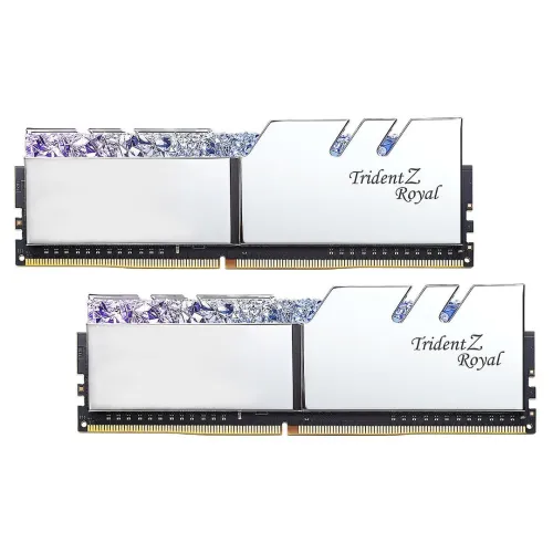 Kit Ram G Skill Trident Z Royal 32 Go (2x16 Go) DDR4 3600 MHz CL18 - Argent - Silver