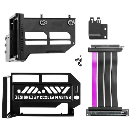 Cooler Master Vertical GPU Card Kit V3 Black + Premium Riser Cable PCI-E 4.0 x16 165mm 