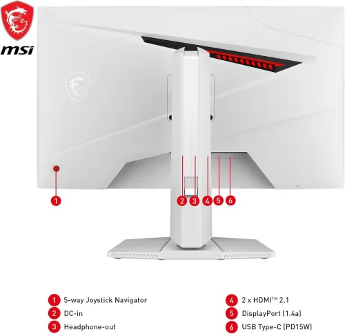MSI 27" LED MAG 274URFW 4K 0.5ms 16/9 / Rapid IPS / HDR 400 / 160 Hz / FreeSync Premium / White