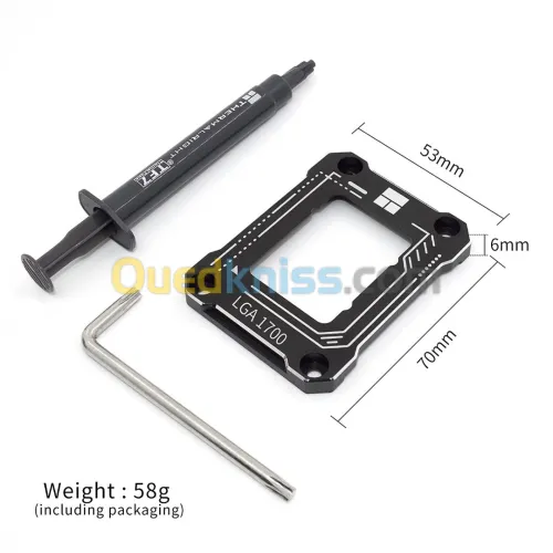 Thermalright CPU Contact Frame for LGA 1700 ( Amelioration du refroidissement ) + pate thermique TF7